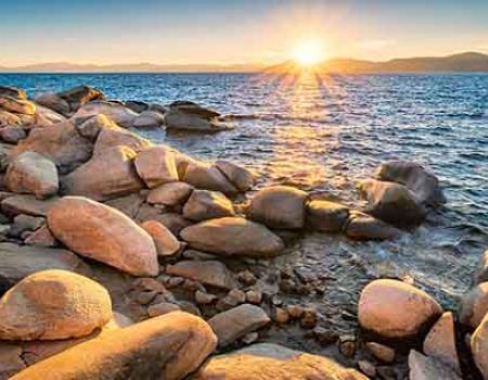 Lake Tahoe at sunset