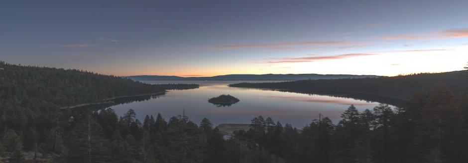 Emerald Bay at dusk