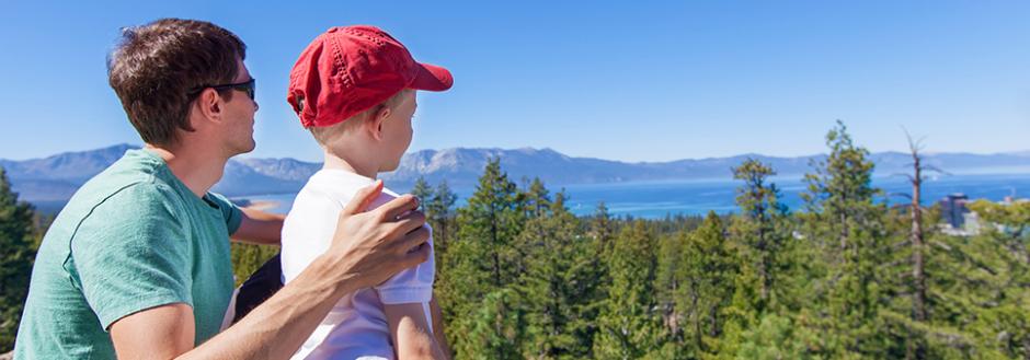 Tahoe things to do with kids - Dad and Son