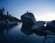 Boulders along Lake Tahoe shoreline