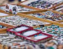 Jewelry vendor at an art festival in Tahoe